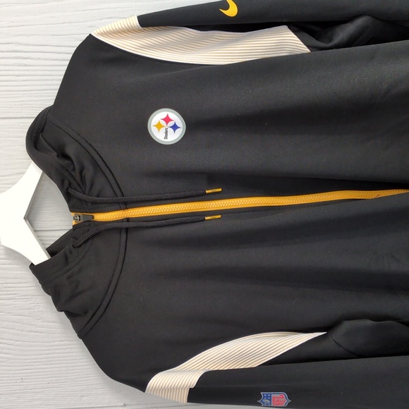 Sold Pittsburgh Steelers Men's Nike Therma Sideline Full Zip Hoodie NWOT - Picture 4 of 6